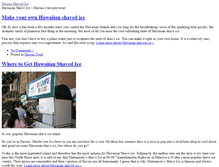 Tablet Screenshot of hawaiishavedice.com